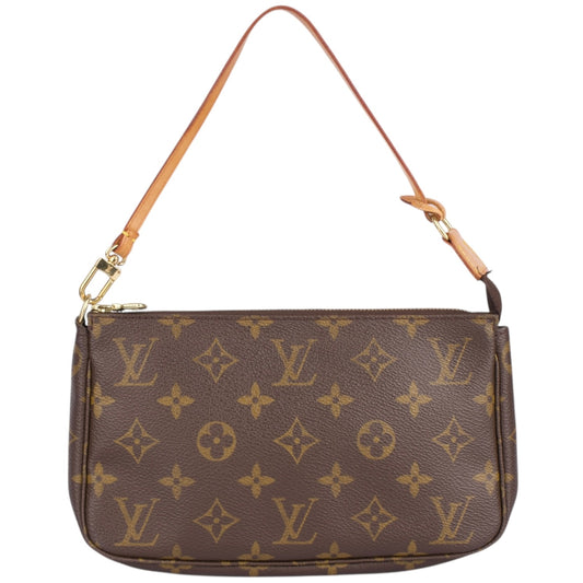 Louis Vuitton Canvas Monogram Pochette Accessory Handbag