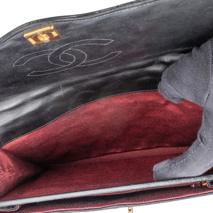 Chanel Quilted Lambskin 24K Gold Single Flap