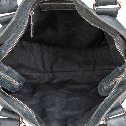 Balenciaga Dark Grey Arena Leather Classic City Handbag