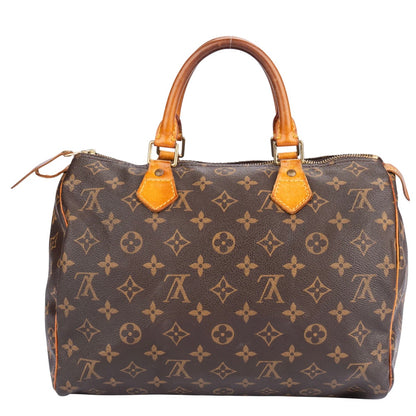 Louis Vuitton Canvas Monogram Speedy 30 Handbag