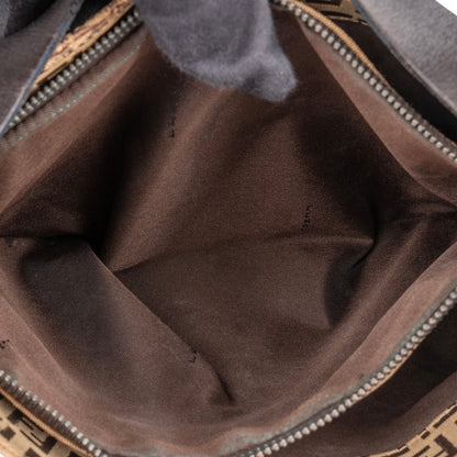 Fendi FF Monogram Baguette Buckle Shoulder Bag