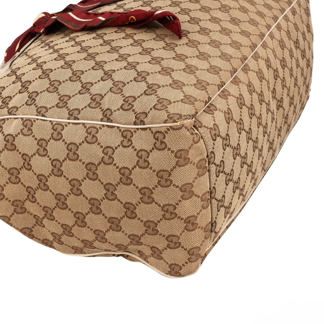 Gucci Monogram GG Canvas Joy Positano Scarf Shoulder Bag
