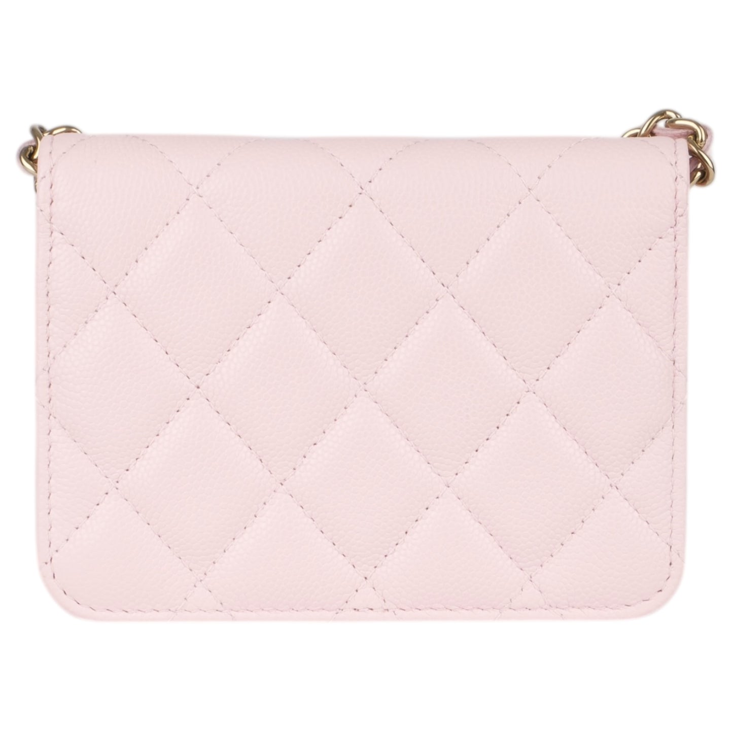 Chanel Caviar Quilted Mini Chain Bag Pink