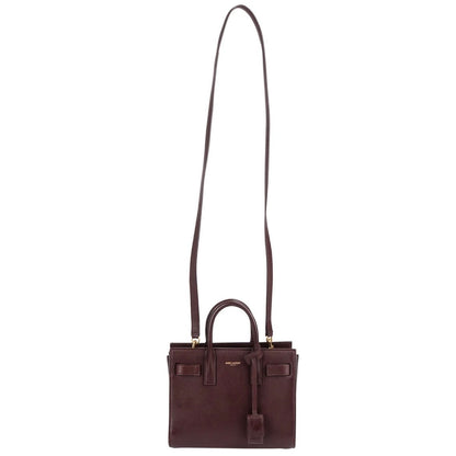 Saint Laurent Calfskin Leather Nano Sac De Jour Handbag