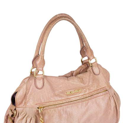 Miu Miu Leather City Handbag