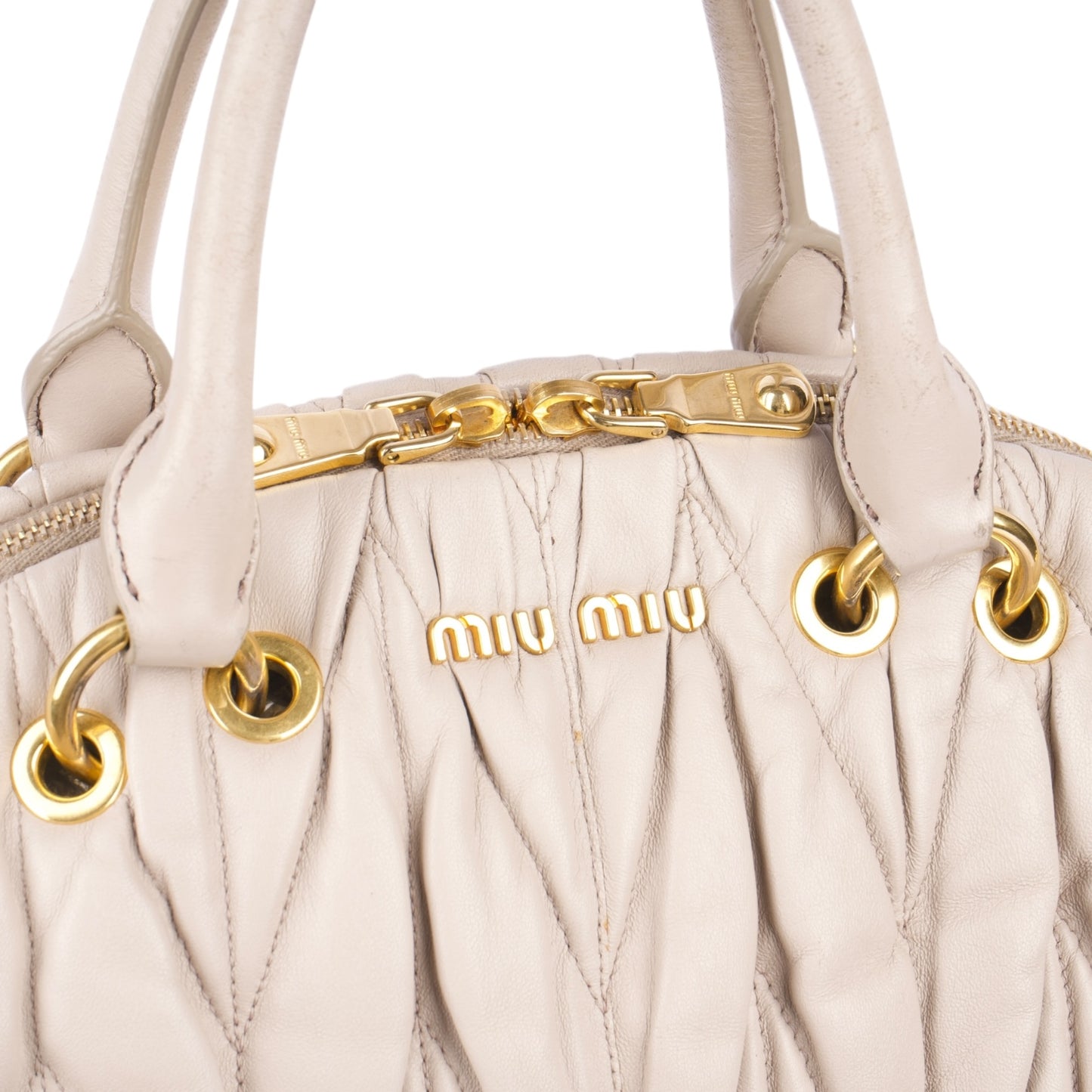 Miu Miu Quilted Leather Handbag