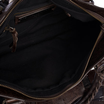 Balenciaga Brown Leather City Bag