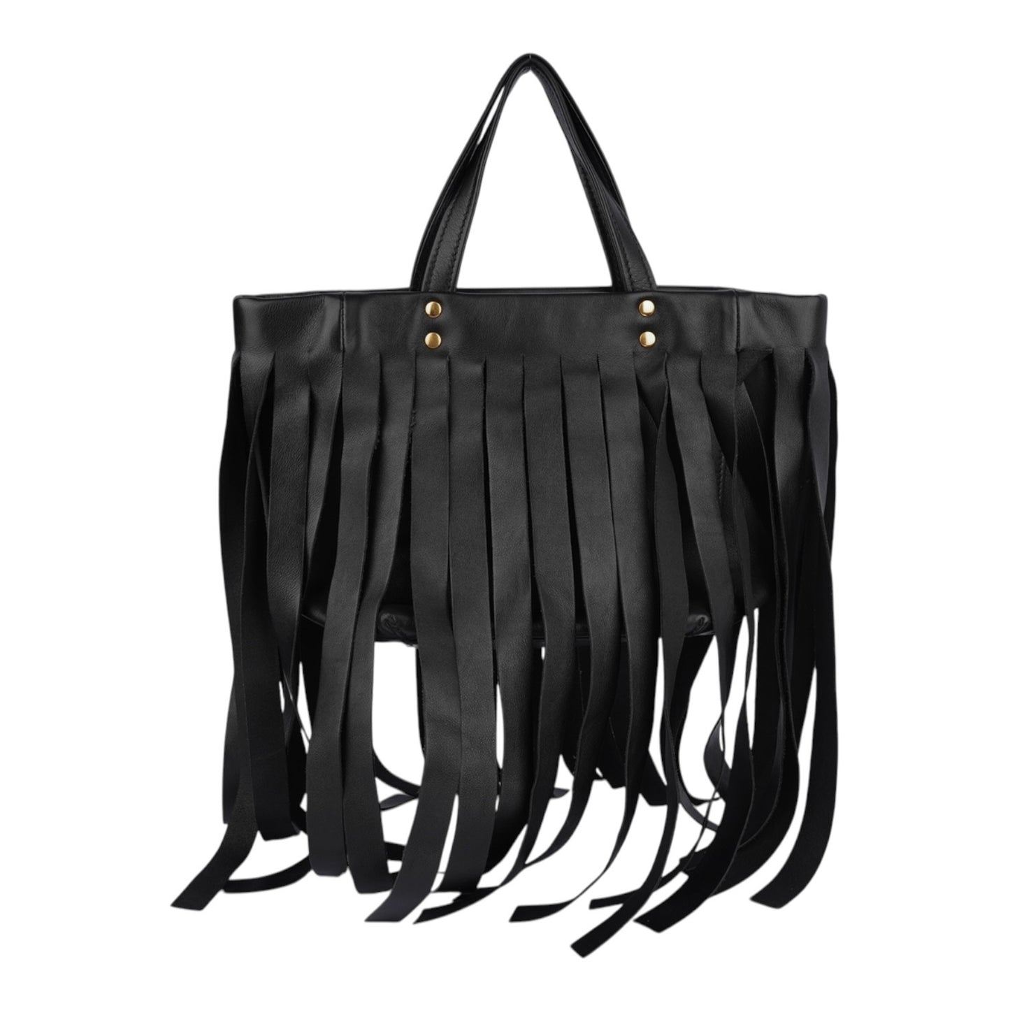 Balenciaga Fringe Laundry Cabas Tote Bag