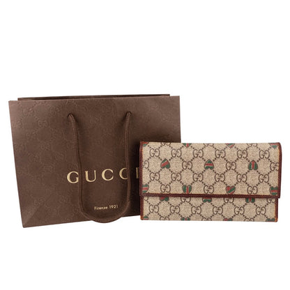 Gucci Monogram GG Supreme Canvas Heart Continental Wallet