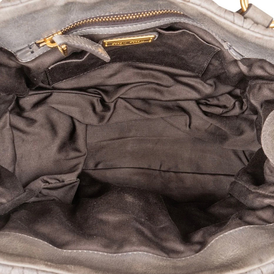 Miu Miu Quilted Leather City Handbag