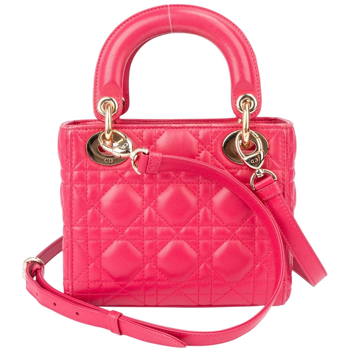 Christian Dior Quilted Leather Mini Lady Dior Handbag