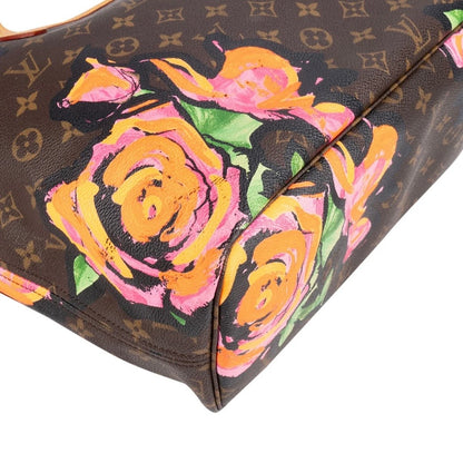 Louis Vuitton Limited Monogram Roses Neverfull MM Shoulder Bag