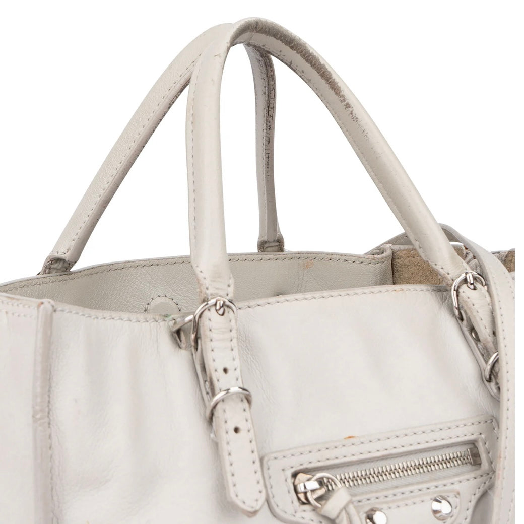 Balenciaga Black Leather City Handbag