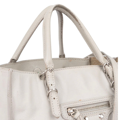 Balenciaga Black Leather City Handbag