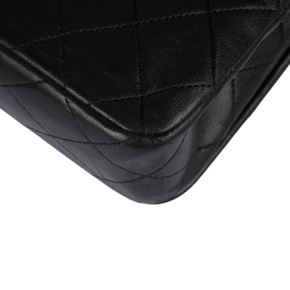 Chanel Quilted Lambskin 24K Gold Single Flap Crossbody Bag