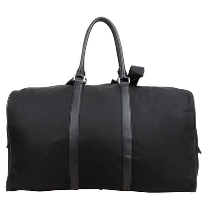Prada Black Nylon Triangle Duffle Bag 55 Travel Bag
