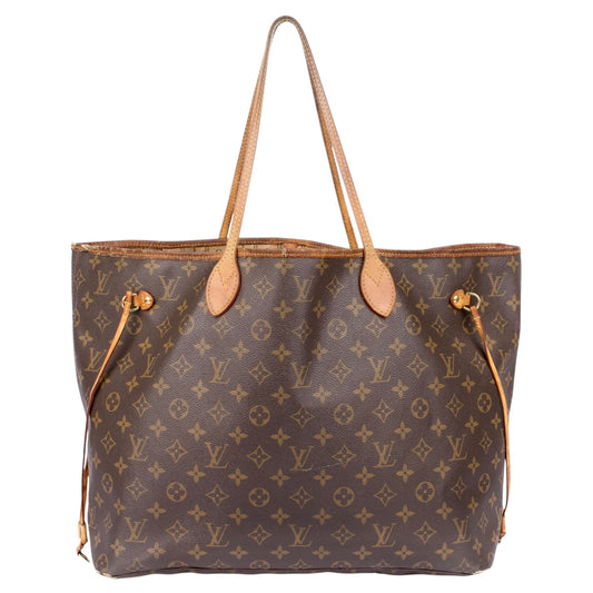 Louis Vuitton Canvas Monogram Neverfull GM Shoulder Bag