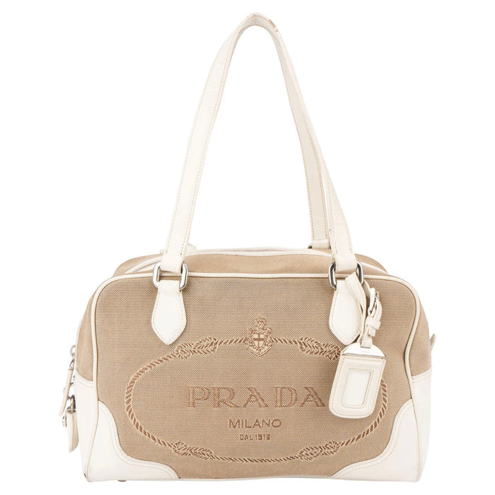 Prada Jacquard Monogram Handbag