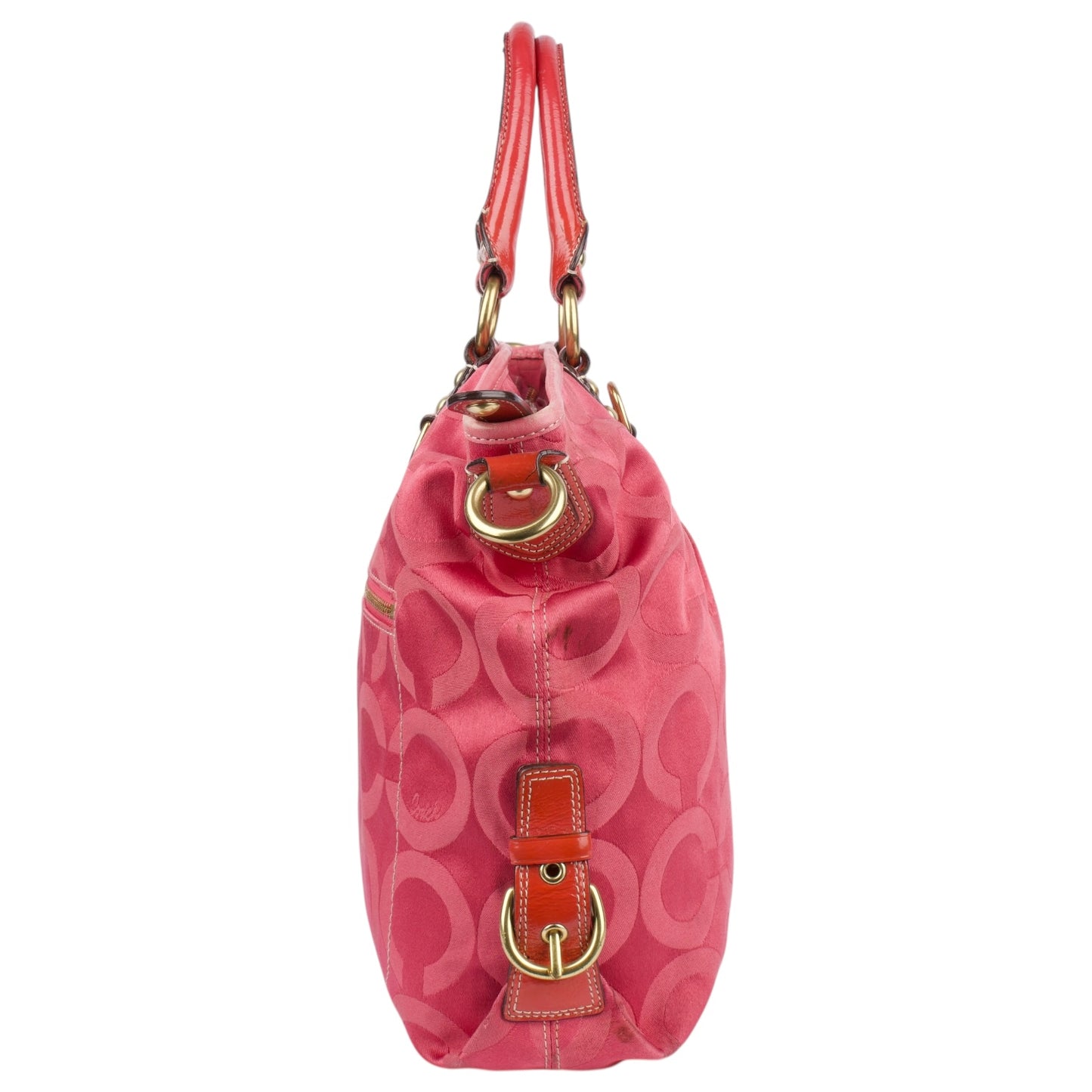 Coach Pink Monogram Handbag