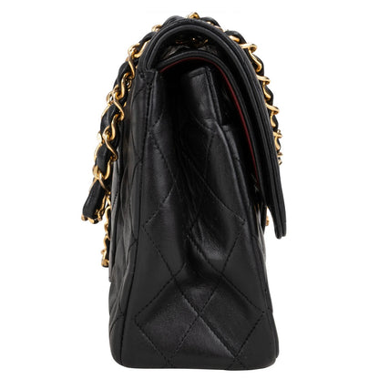 Chanel Quilted Lambskin 24K Gold Medium Double Flap Crossbody Bag