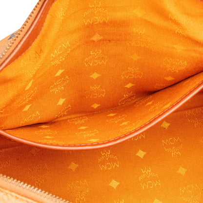 MCM Visetos Monogram Boston Handbag
