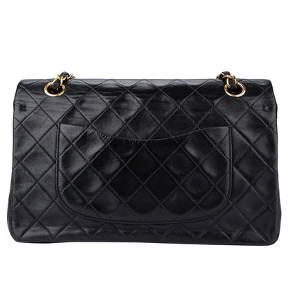 Chanel Quilted Lambskin 24K Gold Medium Double Flap Crossbody Bag