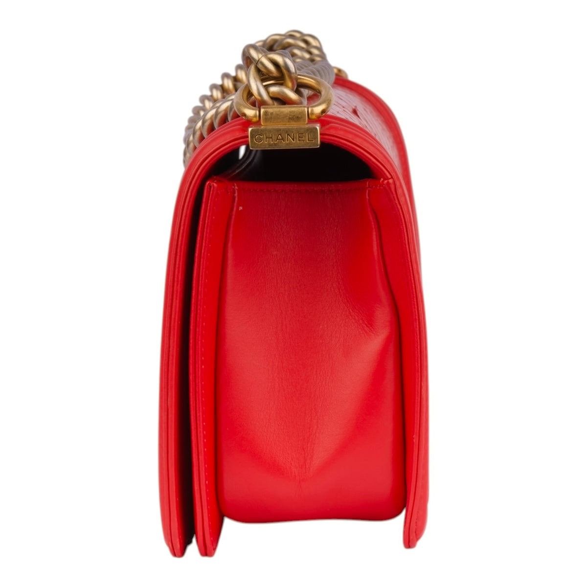 Chanel Boy Red Phyton Leather Limited Edition Bag