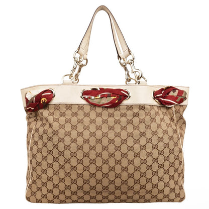 Gucci Monogram GG Canvas Joy Positano Scarf Shoulder Bag