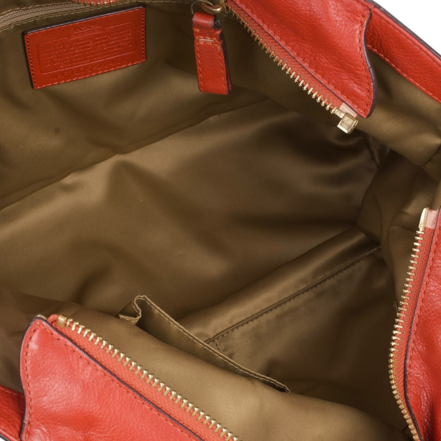 Coach Red Leather Shoulder Bag