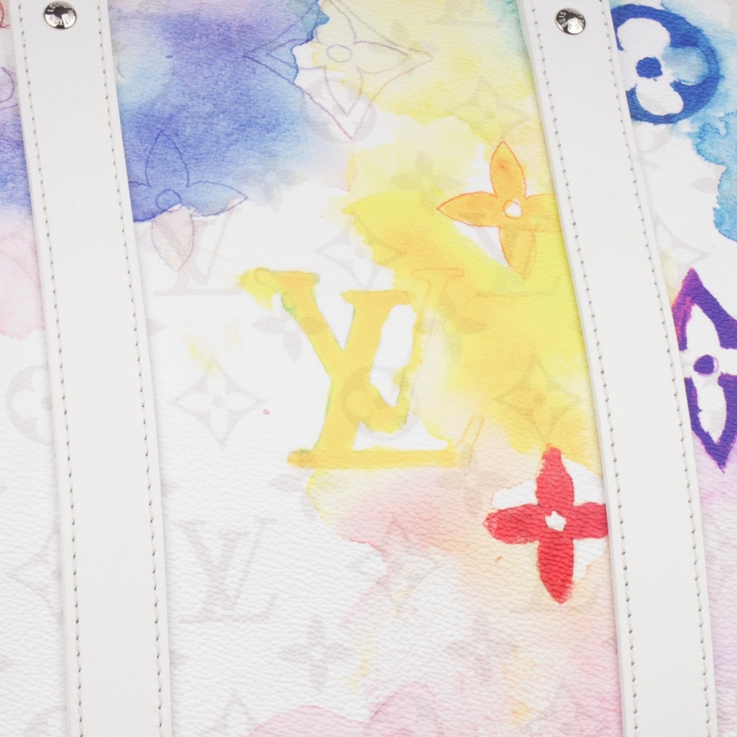 Louis Vuitton Canvas Monogram Limited Watercolor Keepall 50 Bandouliere