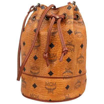 MCM Monogram Visetos Drawstring Crossbody Bag