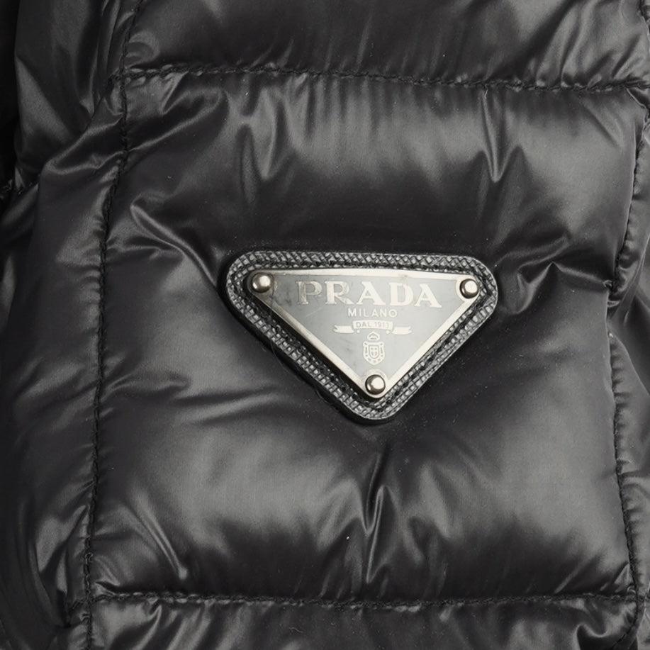 Prada Nylon Triangle Puffer Jacket