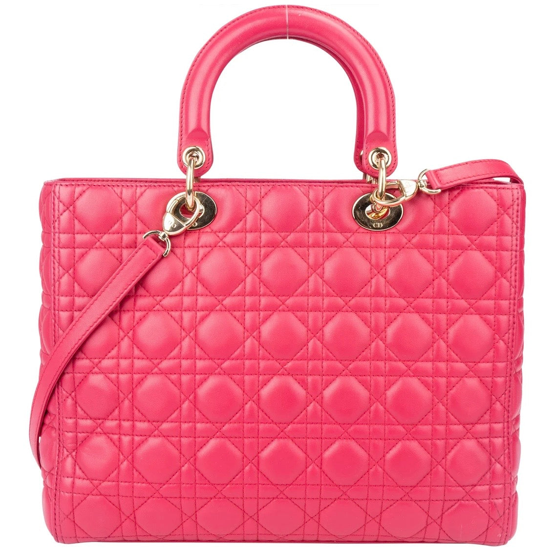 Christian Dior Quilted Leather Lady Dior Handbag