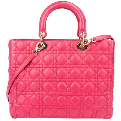 Christian Dior Quilted Leather Lady Dior Handbag