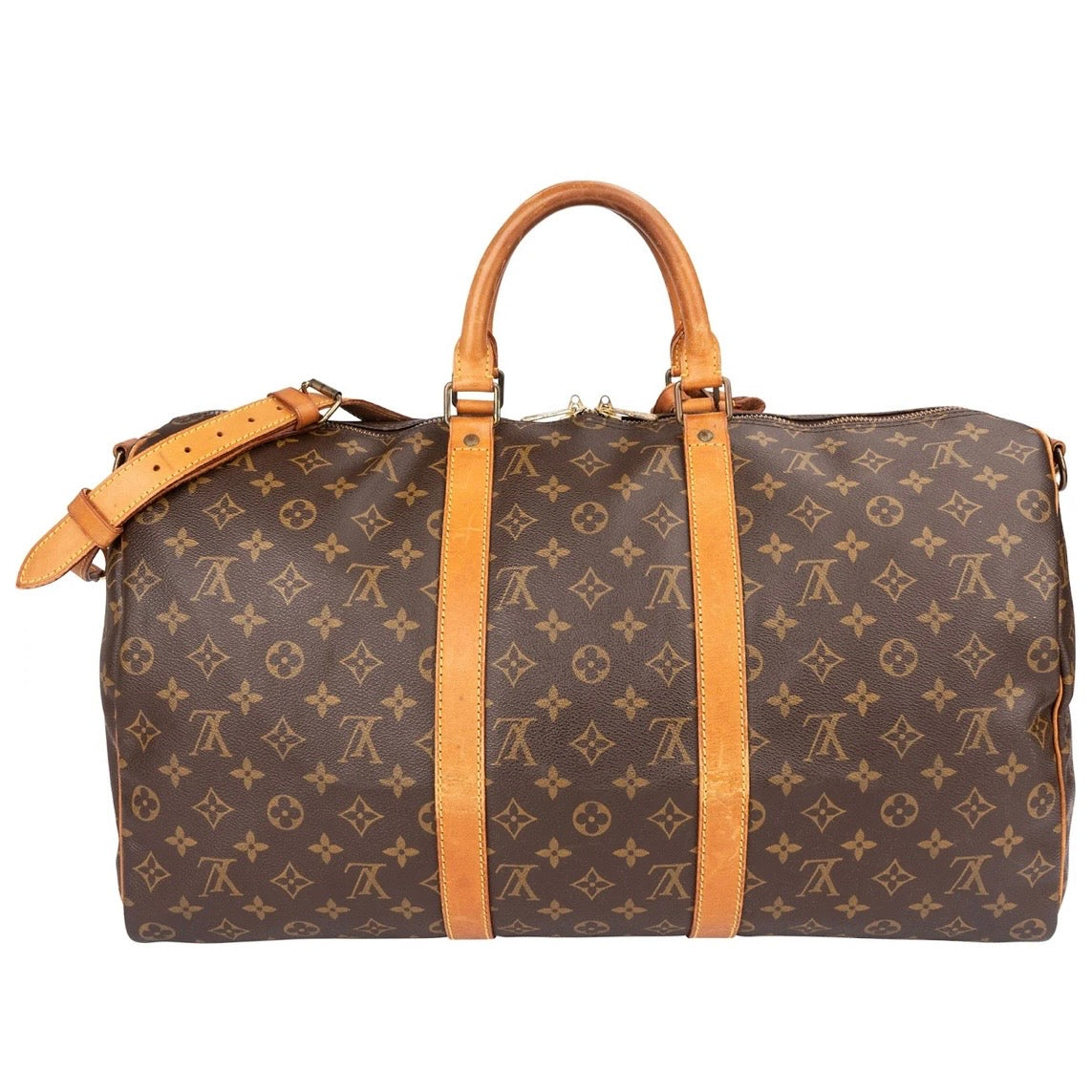 Louis Vuitton Monogram Canvas Keepall 50 Bandoulière Travel Bag