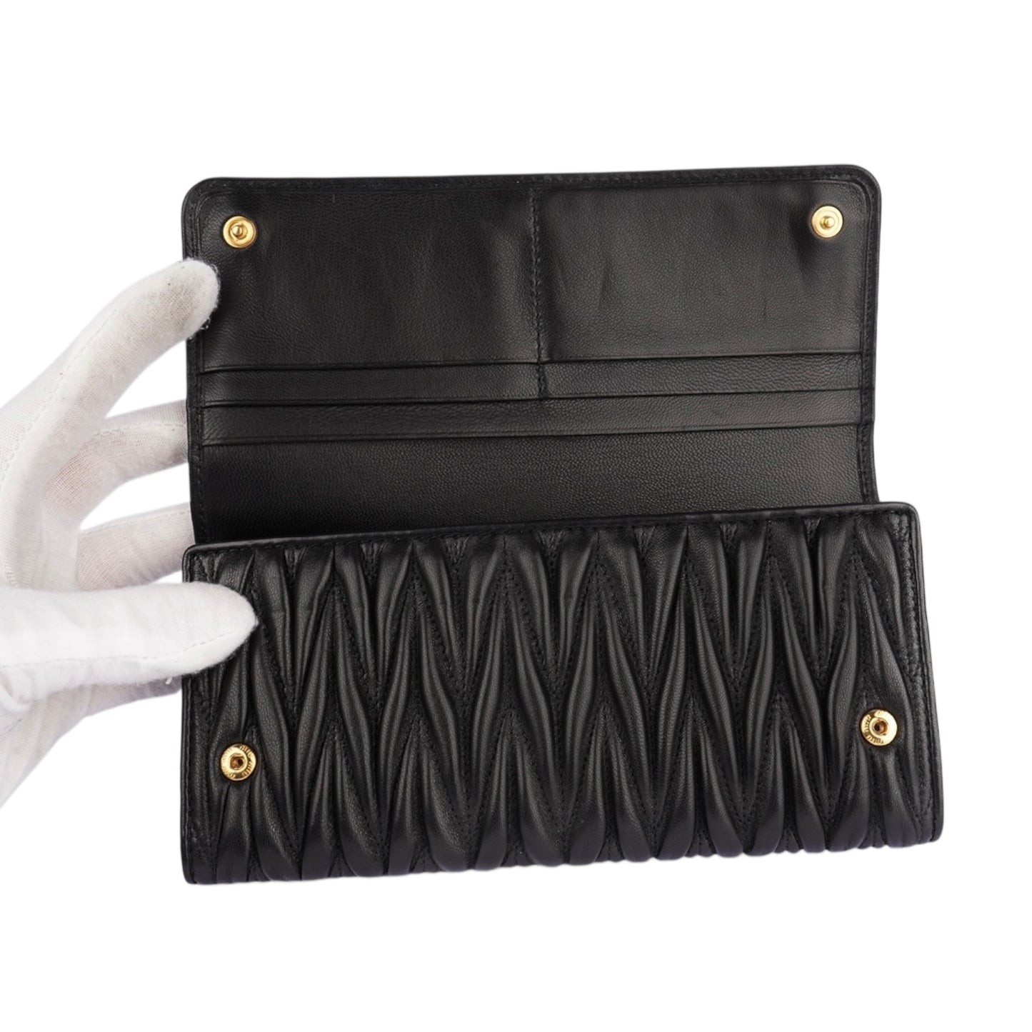 Miu Miu Quilted Leather Wallet