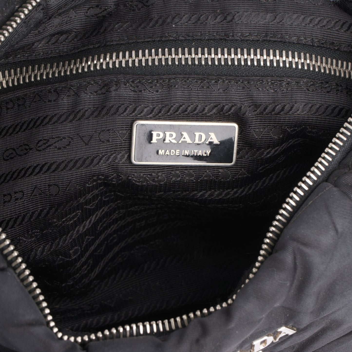 Prada Black Nylon Puffer Shoulder Bag