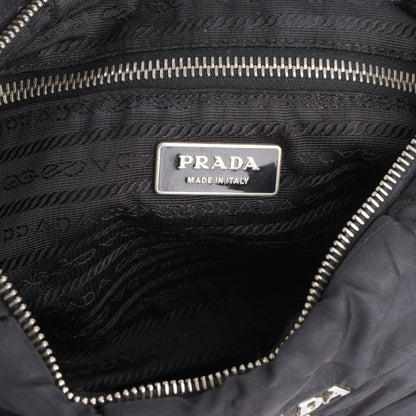 Prada Black Nylon Puffer Shoulder Bag