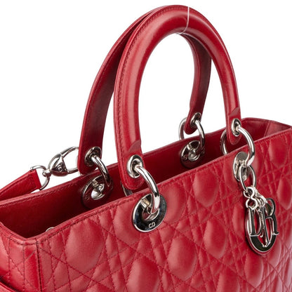 Christian Dior Quilted Leather Lady Dior Handbag