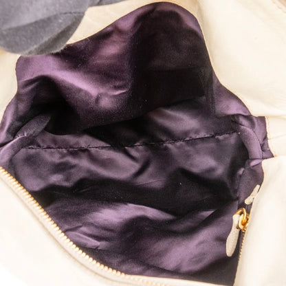 Miu Miu Vitello Lux Bow Satchel Crossbody Handbag