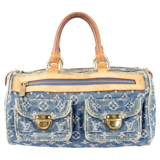 Louis Vuitton Denim Monogram Neo Speedy 30 Handbag