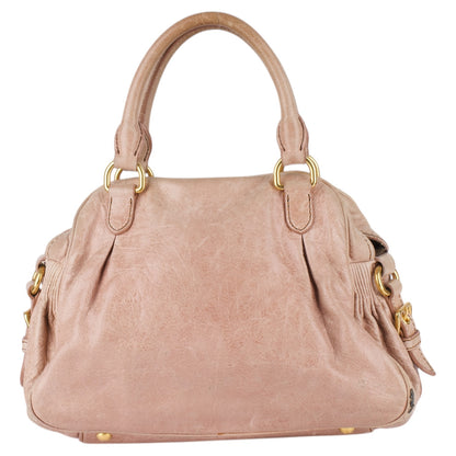 Miu Miu Nero Leather Padlock Handbag