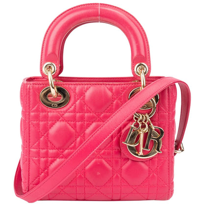 Christian Dior Quilted Leather Mini Lady Dior Handbag