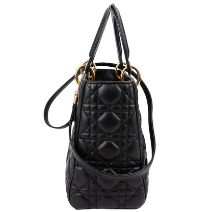 Christian Dior Quilted Lambskin Lady Dior Handbag