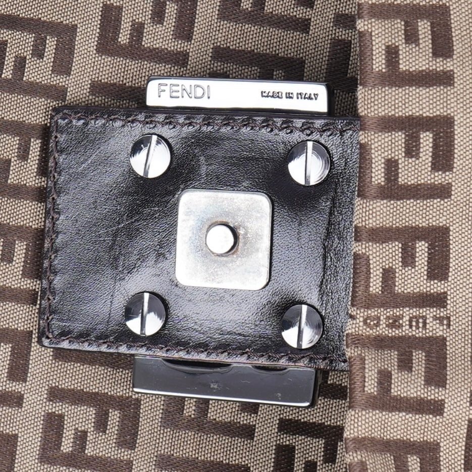 Fendi FF Monogram Baguette Shoulder Bag