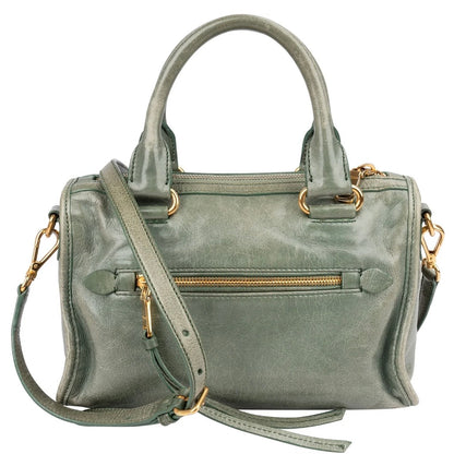 Miu Miu Vitello Shine Leather Mini Bauletto Handbag