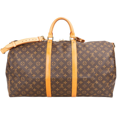 Louis Vuitton Canvas Monogram Keepall Bandouliere 55