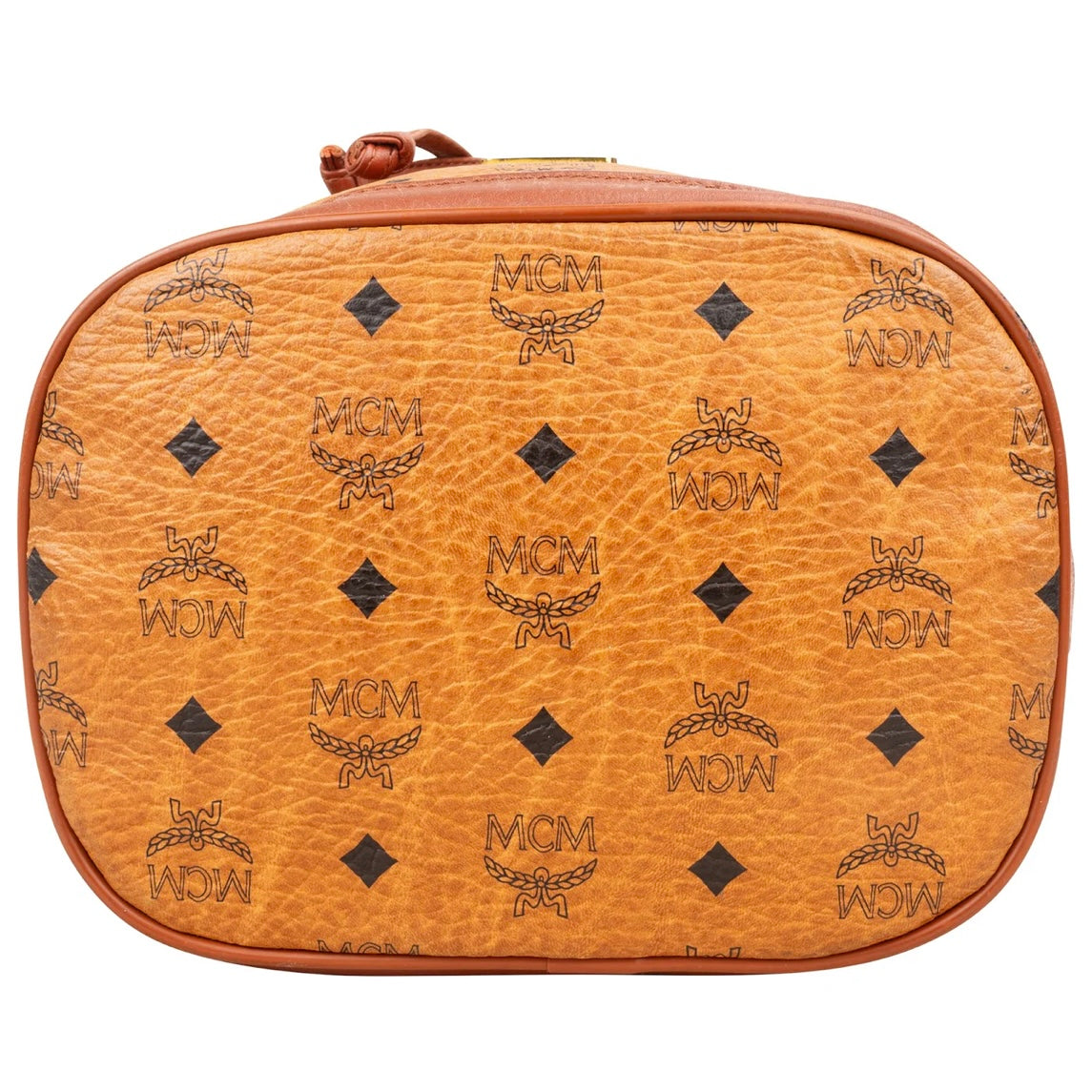 MCM Monogram Visetos Drawstring Bucket Crossbody Bag