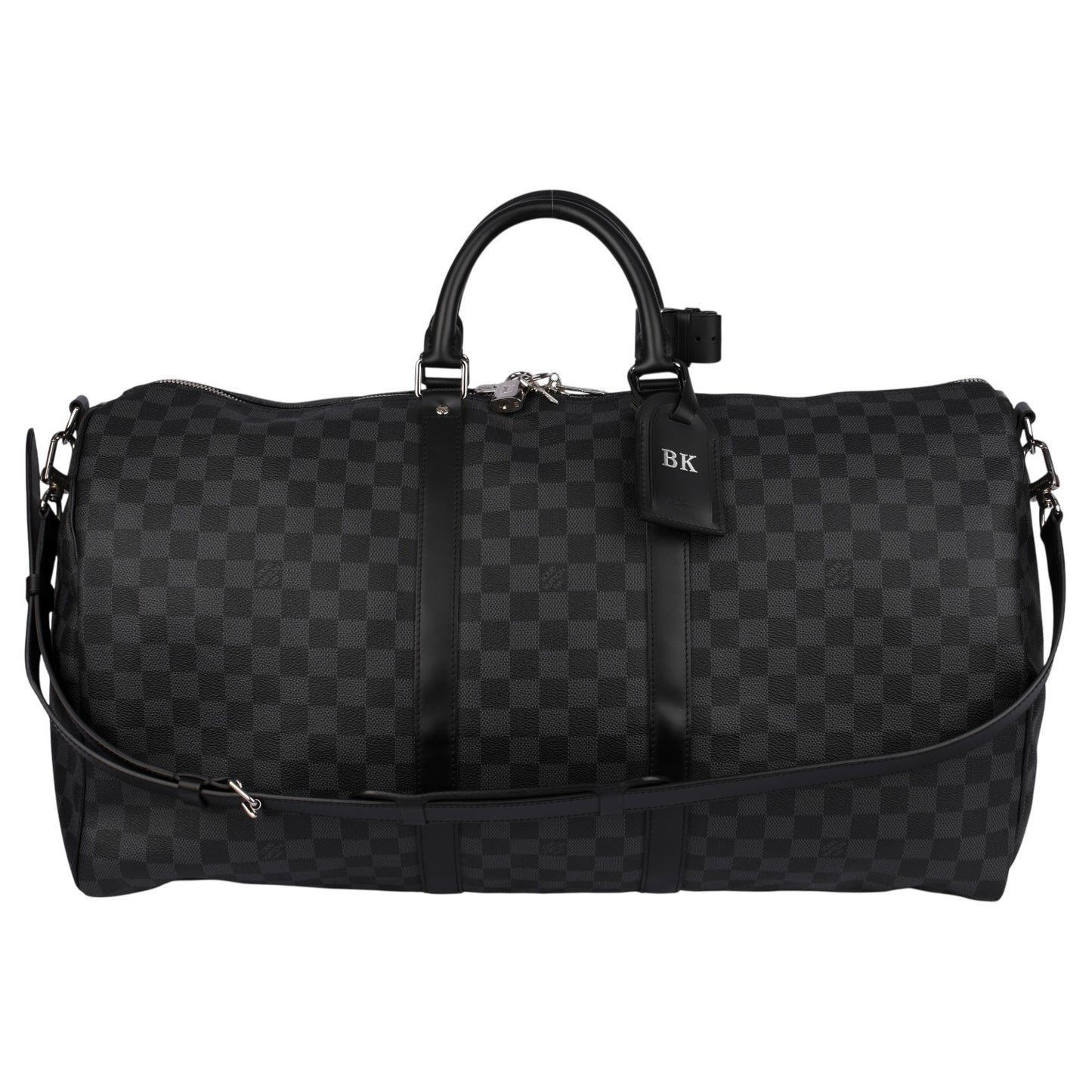 Louis Vuitton Monogram Damier Graphite Keepall 55 Bandoulière Travel Bag