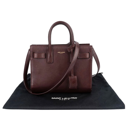 Saint Laurent Calfskin Leather Nano Sac De Jour Handbag